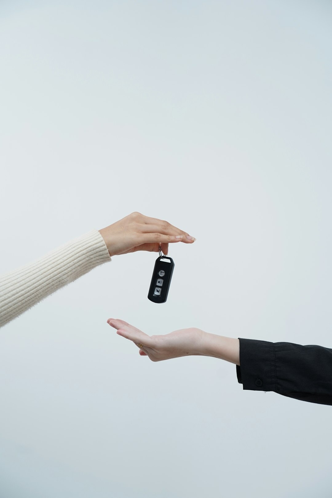 happy buyer with car keys