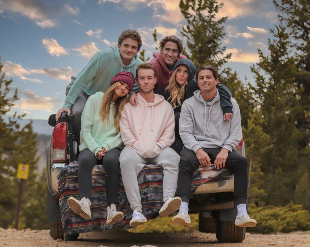 family road trip in truck