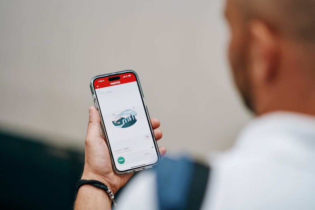 person browsing car listings